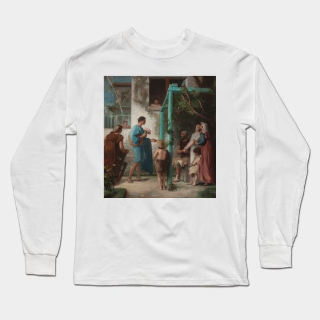 Sketch for the wedding hall of the town hall of the 7th arrondissement: The request. The wedding. Family by Emile Levy Long Sleeve T-Shirt by Classic Art Stall